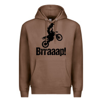 Chestnut brraaap funny dirt bike Premium Hoodie - artisFamous