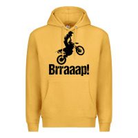 Mustard brraaap funny dirt bike Premium Hoodie - artisFamous