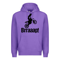 Purple brraaap funny dirt bike Premium Hoodie - artisFamous