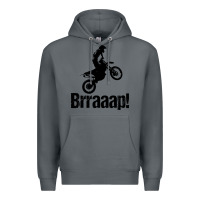 Rock brraaap funny dirt bike Premium Hoodie - artisFamous