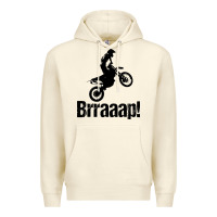 Brraaap Funny Dirt Bike Premium Hoodie | Teevron