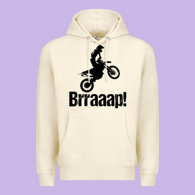 Brraaap Funny Dirt Bike Premium Hoodie Designed By Artisfamous