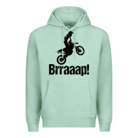 Seafoam brraaap funny dirt bike Premium Hoodie - artisFamous