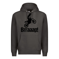 Smoke brraaap funny dirt bike Premium Hoodie - artisFamous