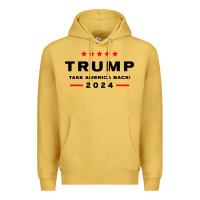 Antique Gold donald trump 2024 take america Premium Hoodie - artisFamous