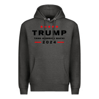 Charcoal Heather donald trump 2024 take america Premium Hoodie - artisFamous