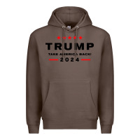 Coffee donald trump 2024 take america Premium Hoodie - artisFamous