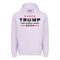Lilac donald trump 2024 take america Premium Hoodie - artisFamous