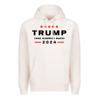 Pale Pink donald trump 2024 take america Premium Hoodie - artisFamous