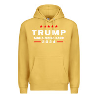 Antique Gold donald trump 2024 take america Premium Hoodie - artisFamous