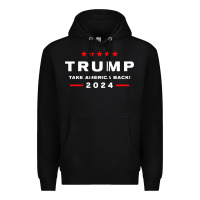 Black donald trump 2024 take america Premium Hoodie - artisFamous