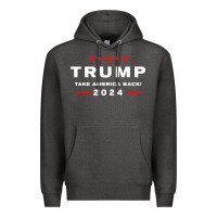 Charcoal Heather donald trump 2024 take america Premium Hoodie - artisFamous