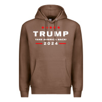 Chestnut donald trump 2024 take america Premium Hoodie - artisFamous