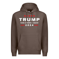 Coffee donald trump 2024 take america Premium Hoodie - artisFamous