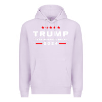Lilac donald trump 2024 take america Premium Hoodie - artisFamous