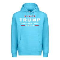 Ocean Blue donald trump 2024 take america Premium Hoodie - artisFamous