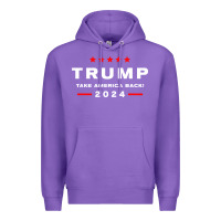 Purple donald trump 2024 take america Premium Hoodie - artisFamous
