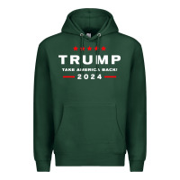 Sports Green donald trump 2024 take america Premium Hoodie - artisFamous