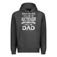 Charcoal Heather auctioneer dad father's day gifts father daddy men t shirt Premium Hoodie - artisFamous