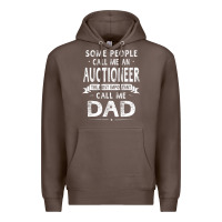Coffee auctioneer dad father's day gifts father daddy men t shirt Premium Hoodie - artisFamous