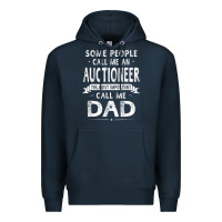 Navy auctioneer dad father's day gifts father daddy men t shirt Premium Hoodie - artisFamous