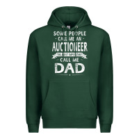 Sports Green auctioneer dad father's day gifts father daddy men t shirt Premium Hoodie - artisFamous