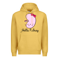 Antique Gold hello kidney Premium Hoodie - artisFamous