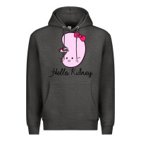Charcoal Heather hello kidney Premium Hoodie - artisFamous