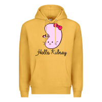 Mustard hello kidney Premium Hoodie - artisFamous