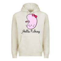 Oatmeal Heather hello kidney Premium Hoodie - artisFamous