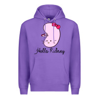 Purple hello kidney Premium Hoodie - artisFamous