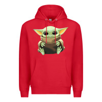 Red baby yoda Premium Hoodie - artisFamous