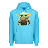 Ocean Blue baby yoda Premium Hoodie - artisFamous