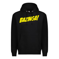 Black Bazinga! Premium Hoodie - artisFamous