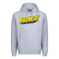 Heather Grey Bazinga! Premium Hoodie - artisFamous