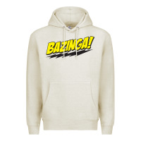Oatmeal Heather Bazinga! Premium Hoodie - artisFamous
