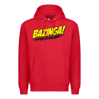 Red Bazinga! Premium Hoodie - artisFamous