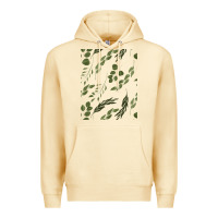 Pina Colada Watercolor Eucalyptus Pattern Premium Hoodie - artisFamous