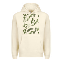 Sandshell Watercolor Eucalyptus Pattern Premium Hoodie - artisFamous