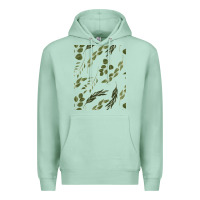 Seafoam Watercolor Eucalyptus Pattern Premium Hoodie - artisFamous