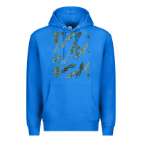 True Royal Watercolor Eucalyptus Pattern Premium Hoodie - artisFamous
