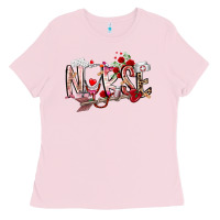 Bubblegum Pink nurse valentines day Ladies Tee - RacoonDesign