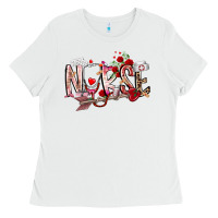 White nurse valentines day Ladies Tee - RacoonDesign