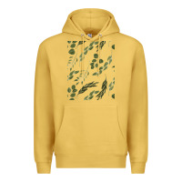 Antique Gold Watercolor Eucalyptus Pattern Premium Hoodie - artisFamous
