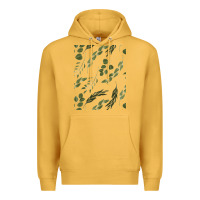 Mustard Watercolor Eucalyptus Pattern Premium Hoodie - artisFamous