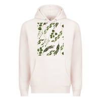 Pale Pink Watercolor Eucalyptus Pattern Premium Hoodie - artisFamous