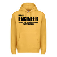 Mustard i'm an engineering Premium Hoodie - artisFamous
