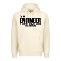 Sandshell i'm an engineering Premium Hoodie - artisFamous