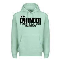 Seafoam i'm an engineering Premium Hoodie - artisFamous