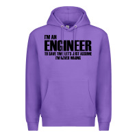 Purple i'm an engineering Premium Hoodie - artisFamous